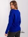 Ažūrinis megztinis, mėlynas